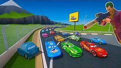 Racing Disney Pixar Cars - Professor Zündapp VS Lightning McQueen & Friends The King Chick Hicks