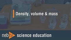 Kid Science - Density, volume & mass
