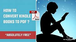 How to convert Kindle Books to PDF using free software? [2021 update] | Hey Let's Learn Something