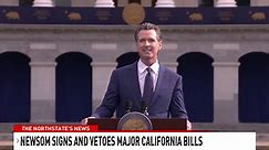 NEW: Gov. Gavin Newsom signs and vetoes major CA bills, one bill signed into law now requires businesses to disclose emissions