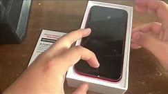Unboxing iPhone XR Refurbished Walmart Product Red
