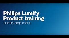 Lumify App Menu: Philips Lumify product training (2 of 11)