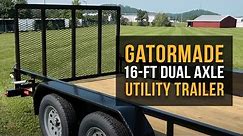 Gatormade 16Ft Dual Axle Utility Trailer
