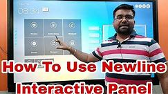 Newline Interactive Panel Demo,#newline, how to use newline Interactive Panel