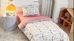 100% Cotton Princess Crib Bedding Set for Girls, 3 Pieces Cute Pink Baby Girls Nursery Bedding Set Includes Fitted Sheet, Quilted Cover and Pillowcase