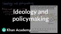 Ideology and policymaking | AP US Government and Politics | Khan Academy