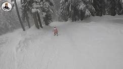 5-year-old is living her best life skiing down the mountain!