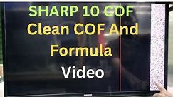 SHARP LED TV #10 Cof Sharp penal Cleaning Cof