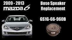 2009-2013 Mazda6 Bose Door Speaker Replacement