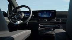 The new Mercedes-Benz EQV AVANTGARDE Interior Design in Hyacinth red metallic