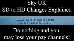 You may lose your Sky channels soon due to changes to Sky TV in May 2024 UK Satellite TV Changes