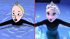 Let It Go Funny Drawing Meme | Frozen | Part 2
