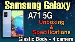 Samsung A71 5G Mobile Unboxing & Full Specifications
