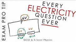How To Do (Almost) Any ELECTRICITY Question - GCSE & A-level Physics Exam Tip