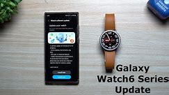 Galaxy Watch6 Series Software Update