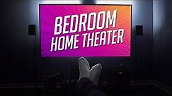 Tiny 9'x9' Bedroom Home Theater Tour!
