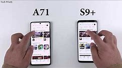 SAMSUNG A71 vs S9+ Speed Test after the update