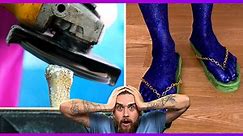 DIY Shoe Hacks Upgraded Sneakers!!! 🥰👞 The Dudes REACT to 5-Minute Crafts Shoe Hacks!