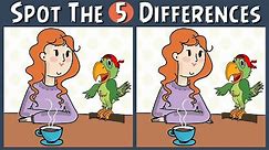 🔍 Find The Difference Easy | Spot the 5 Differences Puzzle Game 🧩