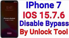 How to IPhone 7 Disabled Ios 15.7.6 ICloud Bypass With Sim Working | Al IPhone ICloud Bypass 5s To X