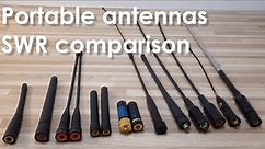 How to measure SWR of portable VHF and UHF antennas and which one is better