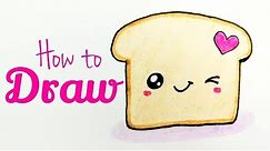 HOW TO DRAW A BREAD | Bread Drawing Tutorial For Kids | Step by Step Tutorial