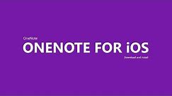 Use OneNote on iOS