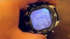 Pulsar PQ2003 Unboxing The Digital watch. Overview. Review. Close-up. Smart watch history series.