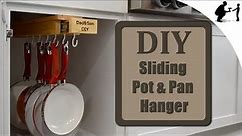 DIY: Hidden Pullout Wooden Pot and Pan Hanger + FREE PLANS!!!