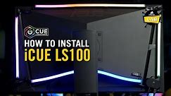 How To Install CORSAIR iCUE LS100 Smart Lighting Strip Starter Kit