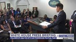 White House Press Sec. Sanders holds briefing