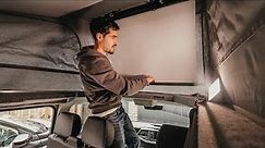 Installing a 50" Projector in a Campervan | Cinema Setup | Van Life of Mike