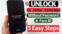 How to Unlock iPhone 13/13 Pro/13 Pro Max Without Password And Face ID?