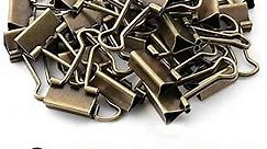 Mr. Pen- Binder Clips, Small Binder Clips, 50Pack, 0.75 in, Bronze, Small Clips, Paper Binder Clips, Binder Clips Small Size, Small Paper Clips, Office Clips, Micro Binder Clips, Mini Binder Clips