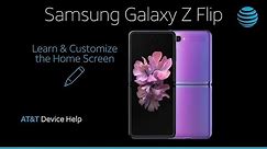 Learn and Customize the Home Screen on Your Samsung Galaxy Z Flip | AT&T Wireless