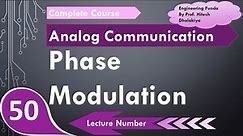 Phase Modulation (PM) basics, Formula & Waveforms in Analog Communication by Engineering Funda