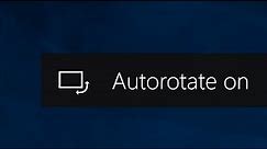 How to Disable Screen Auto-Rotation in Windows 10