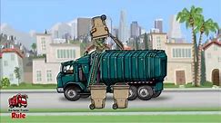 Garbage Truck Videos For Children l Garbage Truck Pick Up Los Angeles Fun Game l Garbage Trucks Rule