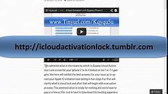 iCloud Activation Lock Remove iPhone 5 Without Password