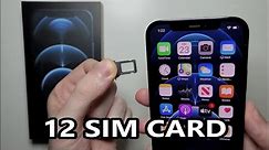 iPhone 12 / 12 Pro How to Insert / Remove SIM Card!