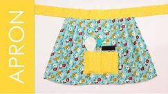 Sew a Dish Towel Apron: DETAILED INSTRUCTIONS by learncreatesew