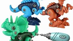 Take Apart Dinosaur Toys STEM Construction Building Toys With Electric Drill - Walmart.ca