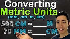 How to Convert Metric Units of Length (mm, cm, m, km)