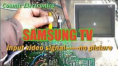 Samsung crt tv no picture no sound.