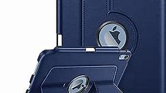 Fintie Rotating Case for iPad 10th Generation 10.9 Inch Tablet (2022 Model) with Pencil Holder - 360 Degree Rotating Protective Stand Cover with Auto Sleep/Wake, Navy