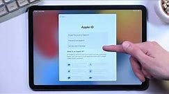 How to Setup iPad Air 5th Gen | APPLE Initial Setup Process