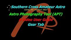 APT User Guide - Gear Tab