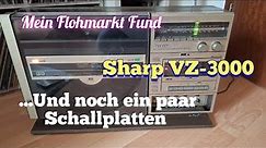 #119 Flohmarkt Fund Sharp VZ-3000 Vertikal Plattenspieler und ein paar Schallplatten
