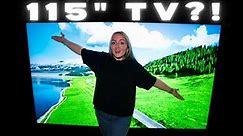 Biggest Mini-LED TV You Can Buy! TCL QM89 115" Hands On