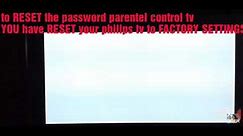 Philips reset password parental control, no ads